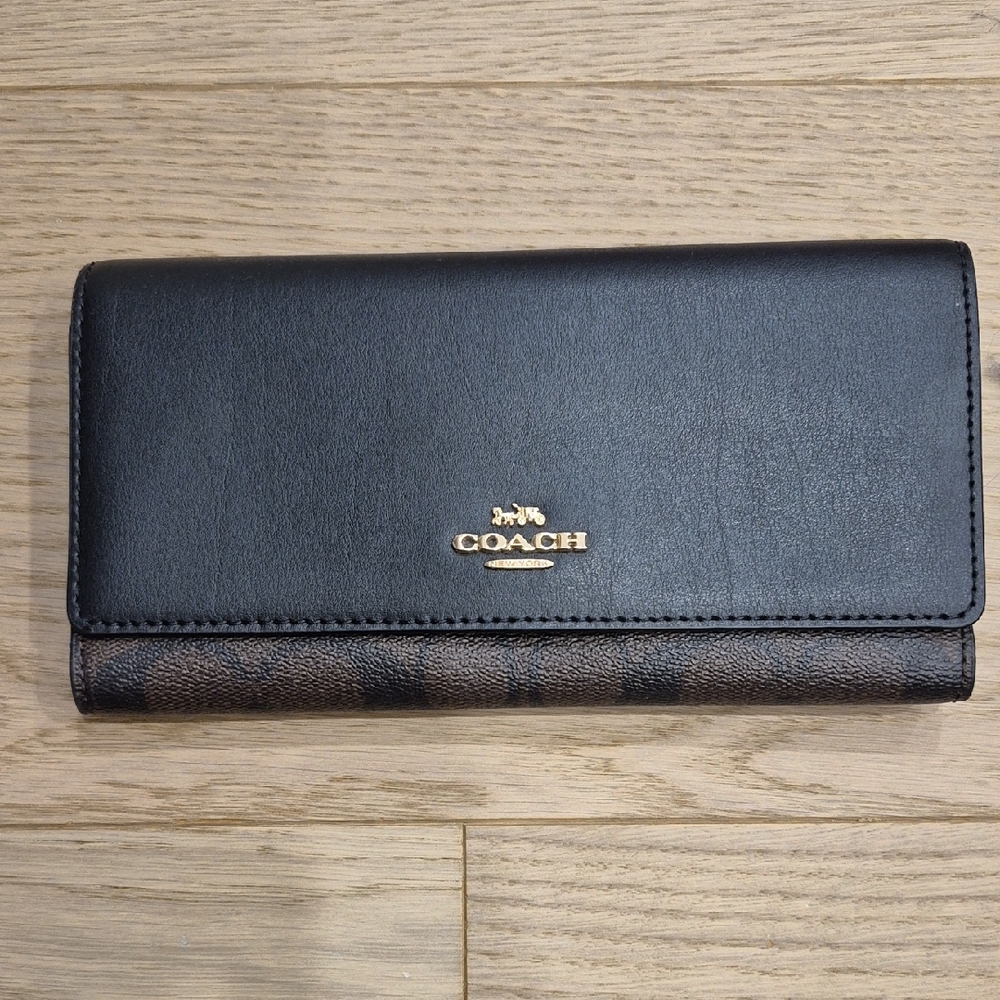 Coach Black and Brown Wallet
